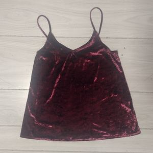 Hollister Velvet Burgundy Cami Top